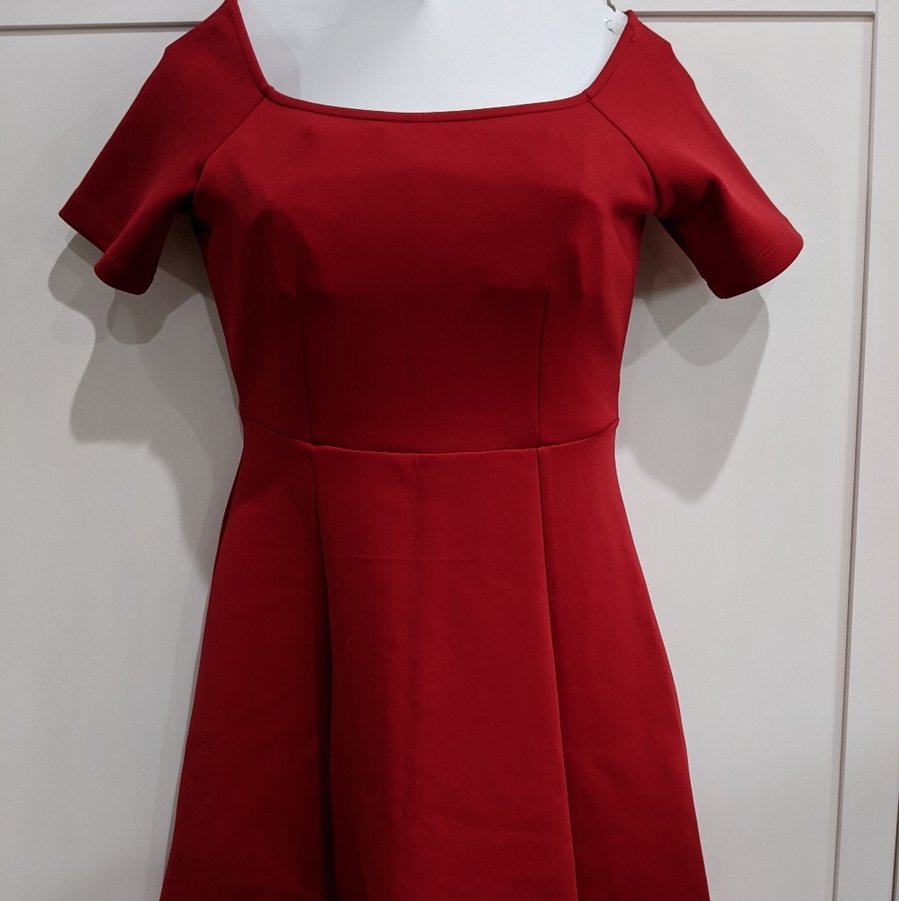 Red cocktail dress